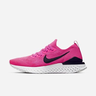 Adidasi Alergare Nike Epic React Flyknit 2 Dama Roz Albi Negrii | UEAG-69572